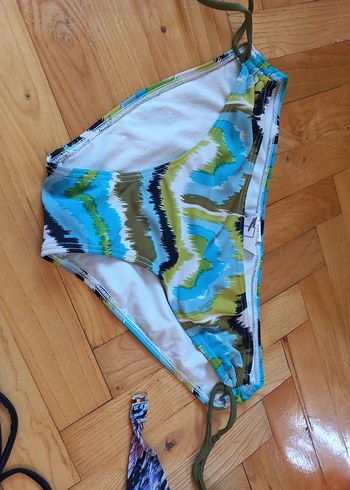 Bohem Çok Renkli Bağcıklı Bikini Altı