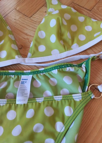 Yeşil Puantiyeli Mini Bikini
