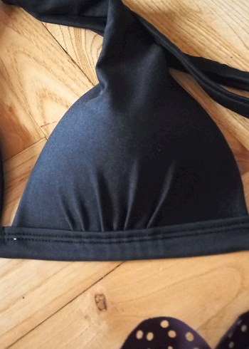 Mor Fırfırlı Strappy Bikini Üstü - Görsel 3