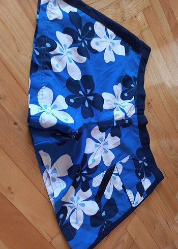 Erkek Mavi Çiçek Desenli Mayo - Görsel 5