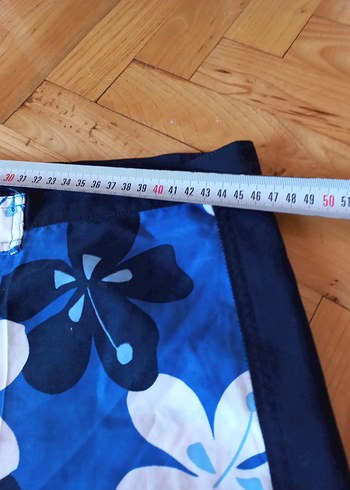 Erkek Mavi Çiçek Desenli Mayo - Görsel 6