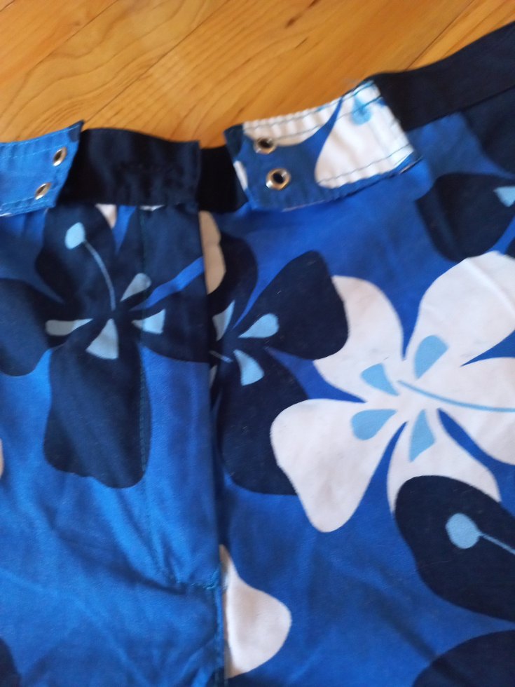 Erkek Mavi Çiçek Desenli Mayo - Görsel 3