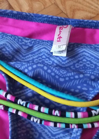 Çok Renkli Bağcıklı Bikini Altı - Görsel 5