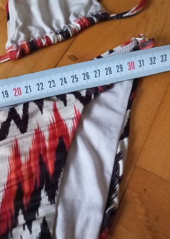 Bohem Çok Renkli Bağlamalı Bikini Takımı - Görsel 8