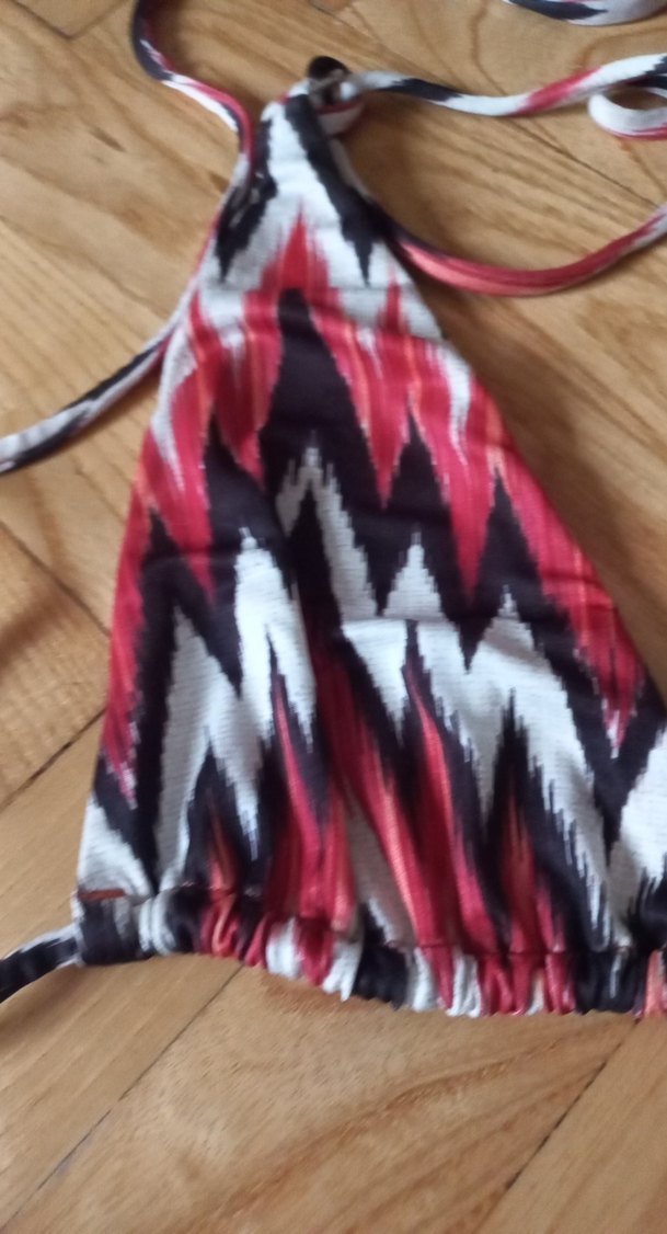 Bohem Çok Renkli Bağlamalı Bikini Takımı - Görsel 2