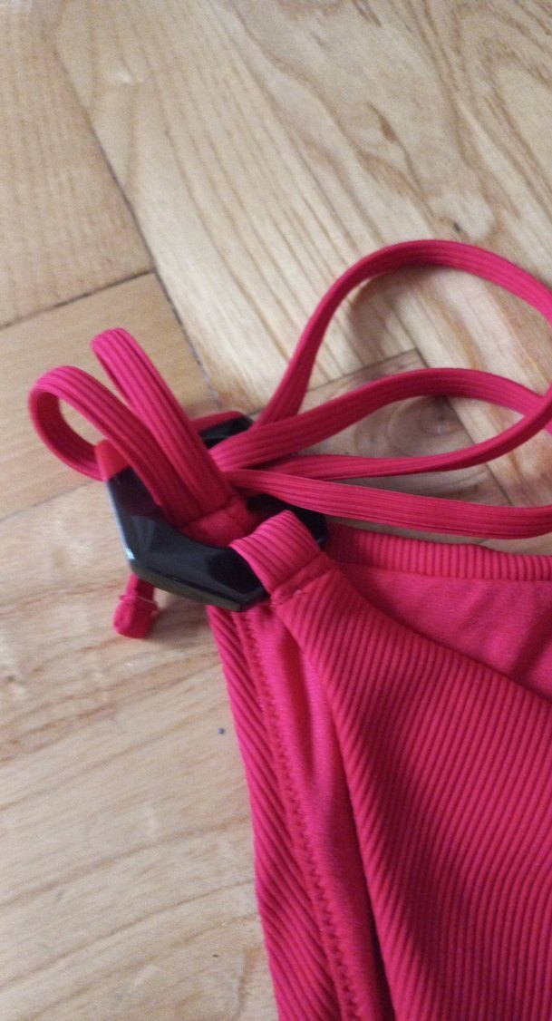 Kırmızı, Ayarlanabilir İpli Kadın Bikini Altı - Görsel 5