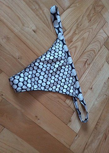 Siyah Mini Baskılı Bikini Altı