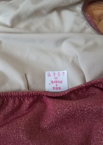 Parlak Pembe Tokalı Askılı Kadın Mayo - Görsel 4