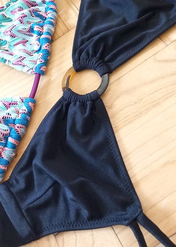 Bohem Tarz Mini Dantel Detaylı Bikini - Görsel 9