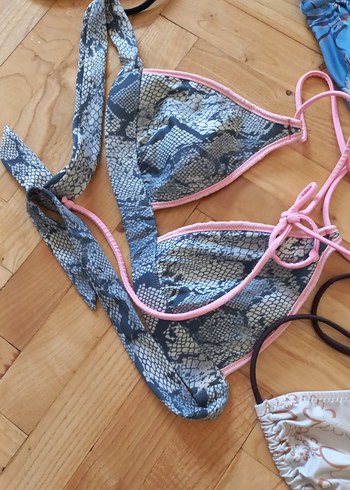 Bohem Tarz Mini Dantel Detaylı Bikini - Görsel 3