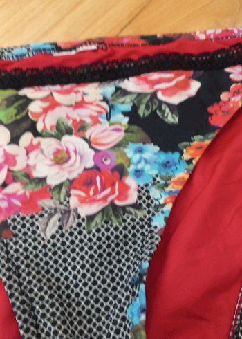 Çiçek Desenli Bohem Mini Bikini Altı - Görsel 2