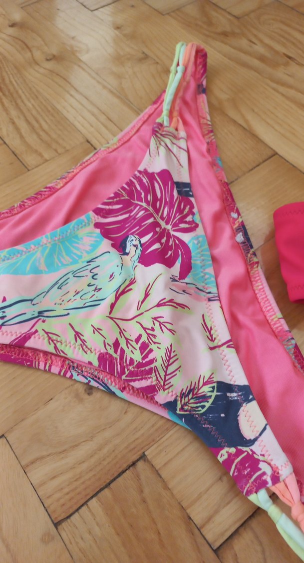 Pembe Desenli Bohem Bikini Altı - Görsel 2