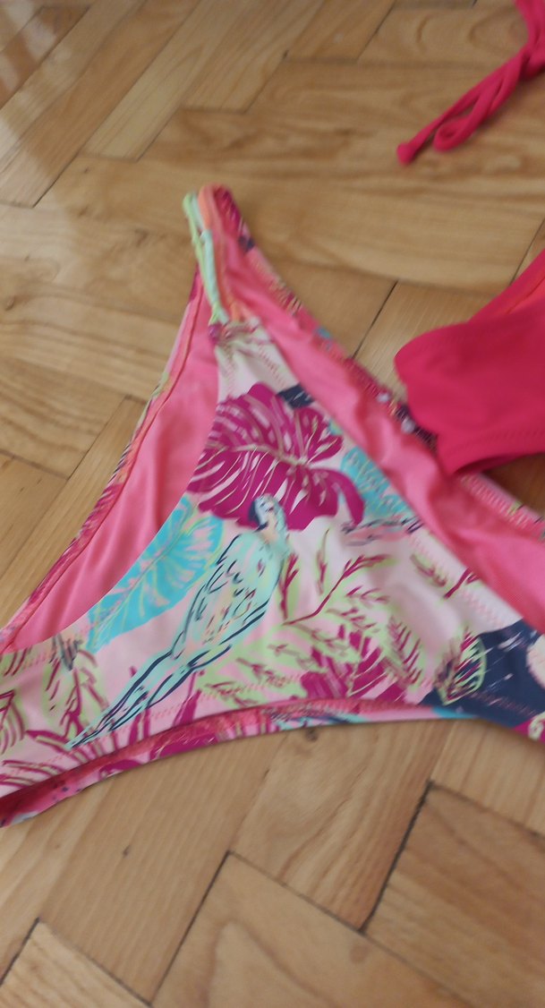 Pembe Desenli Bohem Bikini Altı - Görsel 4