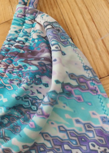 Renkli Bohem Tarzı Bağlamalı Bikini Üstleri - Görsel 7