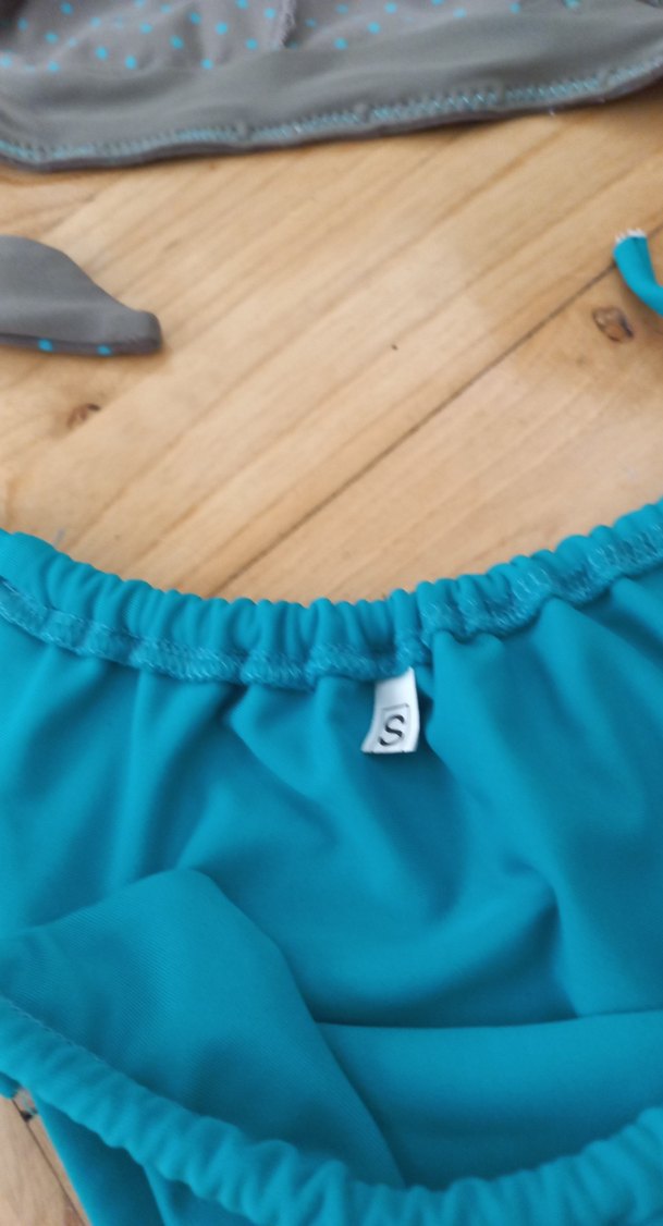 Bohem Tarzda Turkuaz İpli Bikini Takımı - Görsel 4