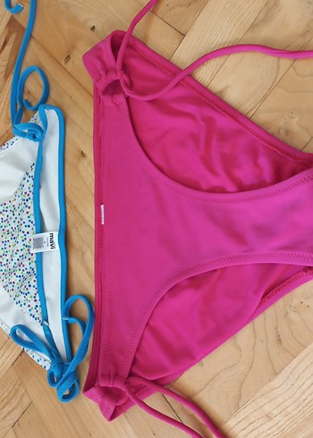 Pembe Bağcıklı Strappy Bikini Altı - Görsel 2