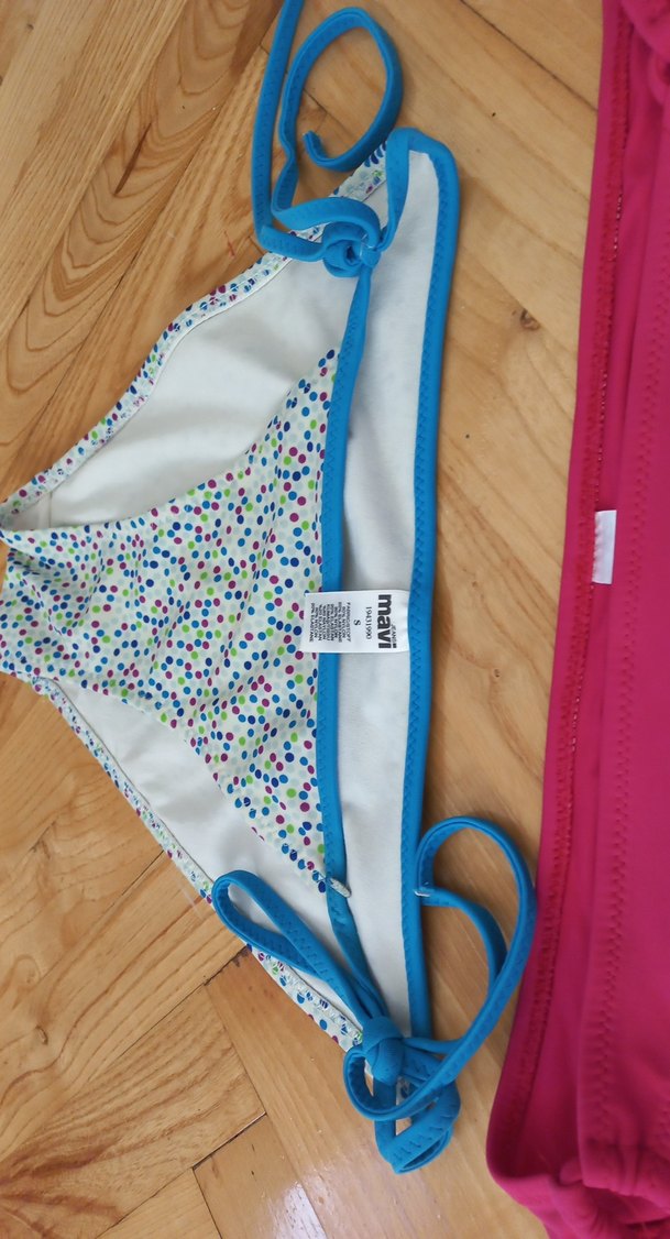 Pembe Bağcıklı Strappy Bikini Altı - Görsel 3