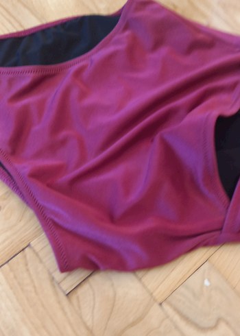 Mor Drapeli İpli Kadın Mayo - Görsel 3