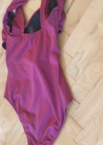 Mor Drapeli İpli Kadın Mayo - Görsel 6