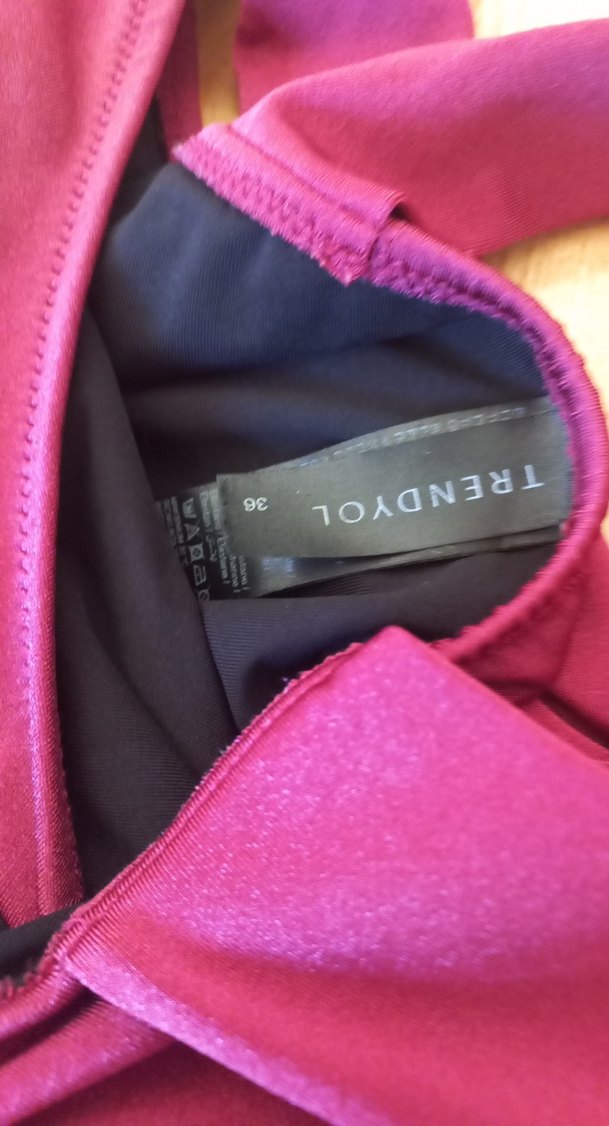 Mor Drapeli İpli Kadın Mayo - Görsel 5