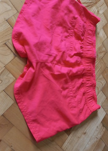 Parlak Pembe Mini Hamile Şortu - Görsel 4