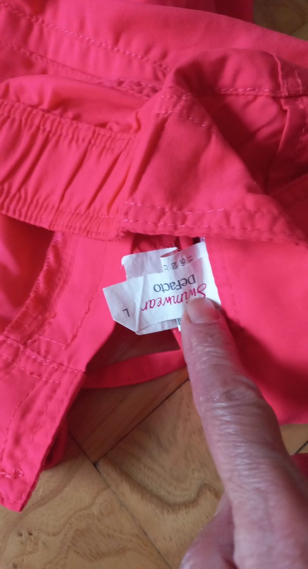 Parlak Pembe Mini Hamile Şortu - Görsel 5