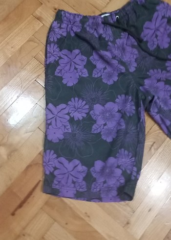 Mor Batik Desenli Erkek Mayo Şortu - Görsel 2