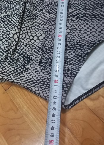 Gri Yılan Desenli Kemerli Kadın Mayo - Görsel 4