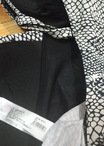 Gri Yılan Desenli Kemerli Kadın Mayo - Görsel 9