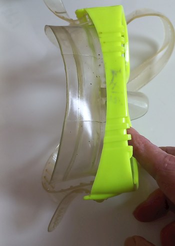 Renkli Sarı Elastik Yüzücü Gözlüğü - Görsel 2