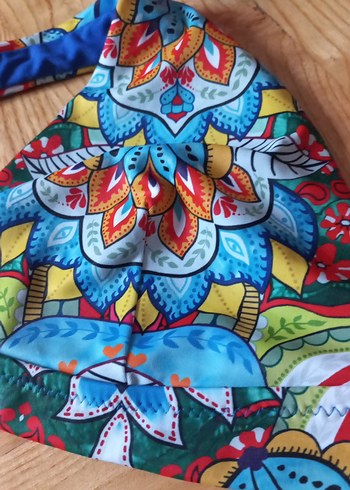 Beyaz Bohem Tarzı Bikini - Görsel 4