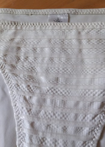 Beyaz Bohem Tarzı Bikini - Görsel 2