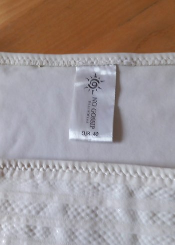 Beyaz Bohem Tarzı Bikini - Görsel 3