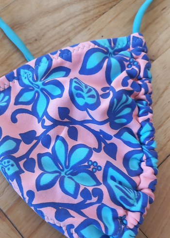 Renkli Baskılı Mini Bikini Üstü - Görsel 4