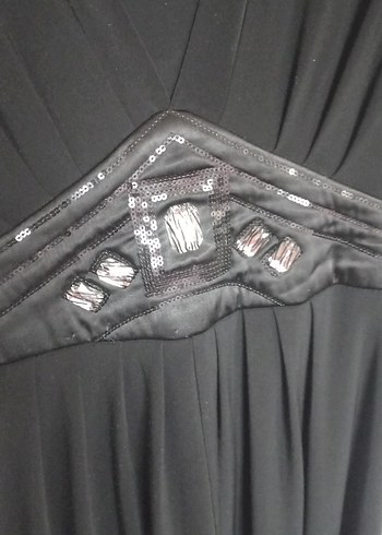 Uzun Kollu Siyah Gotik  Elbise - Görsel 2