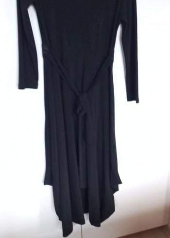 Uzun Kollu Siyah Gotik  Elbise - Görsel 5