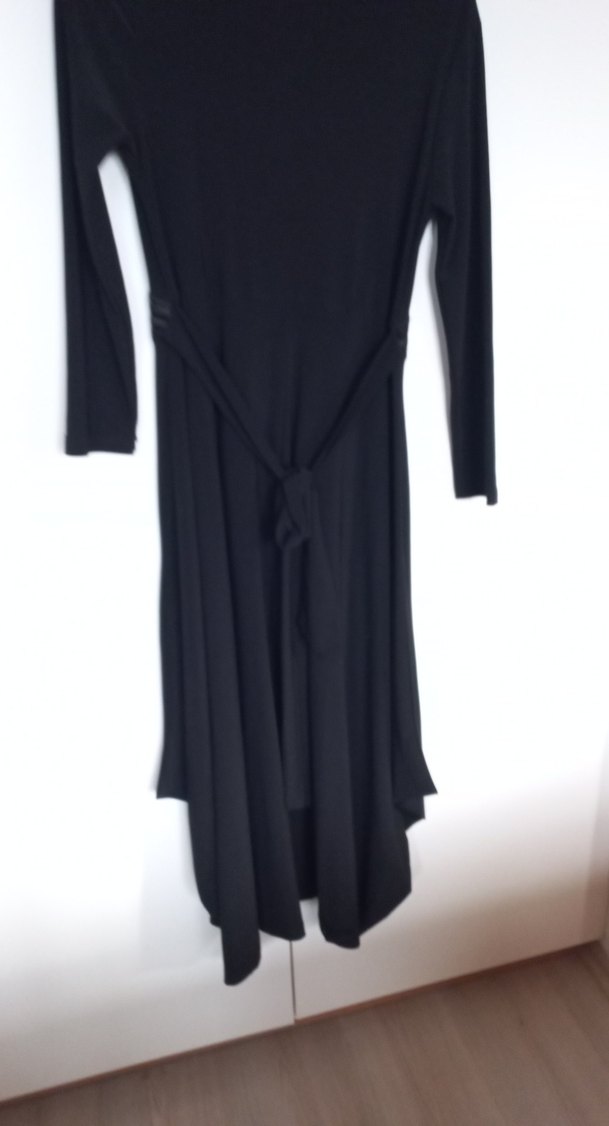 Uzun Kollu Siyah Gotik  Elbise - Görsel 5