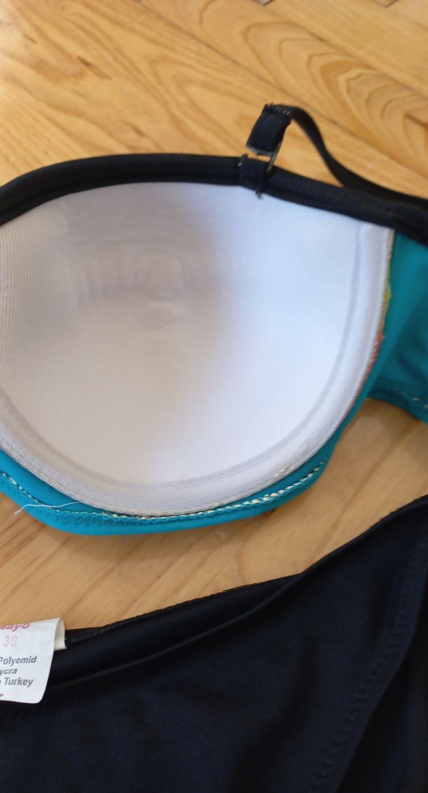 Renkli Strappy Bikini Takımı - Görsel 3