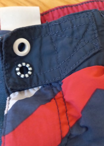 Renkli Çizgili Mini Erkek Deniz Şortu - Görsel 4