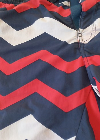 Renkli Çizgili Mini Erkek Deniz Şortu - Görsel 3