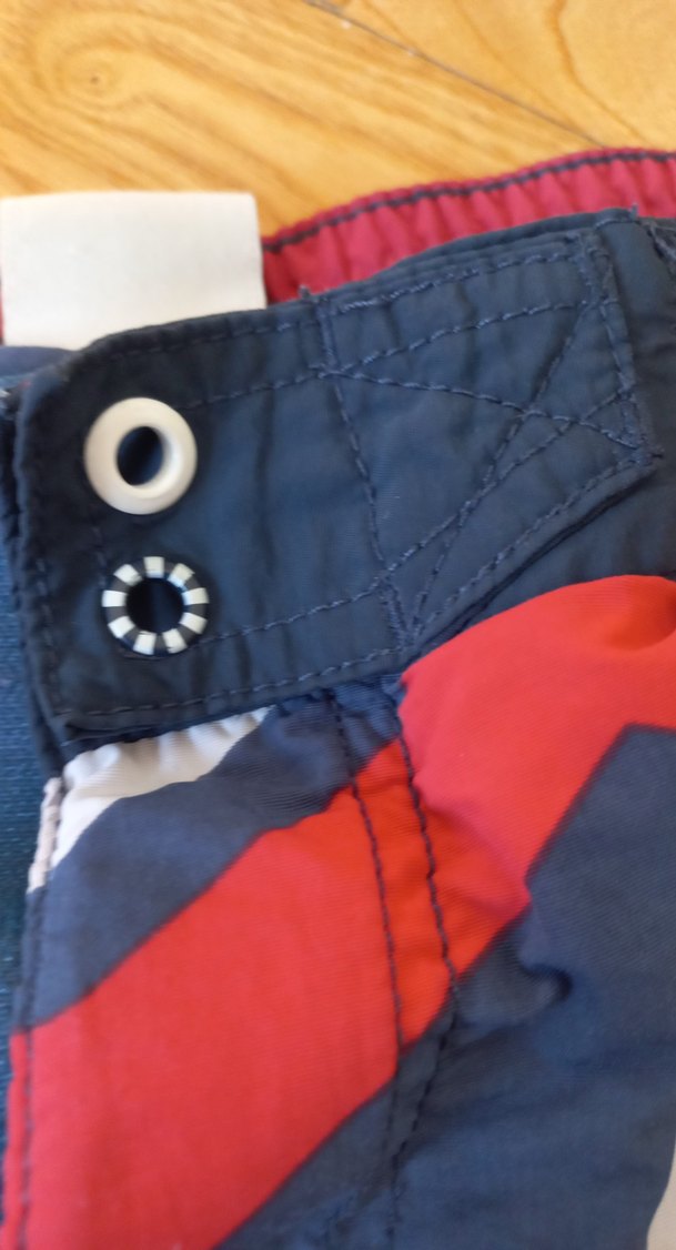 Renkli Çizgili Mini Erkek Deniz Şortu - Görsel 4