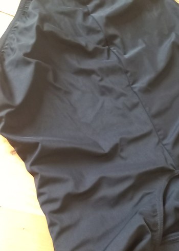 Siyah Drapeli İnce Askılı Mayo - Görsel 6