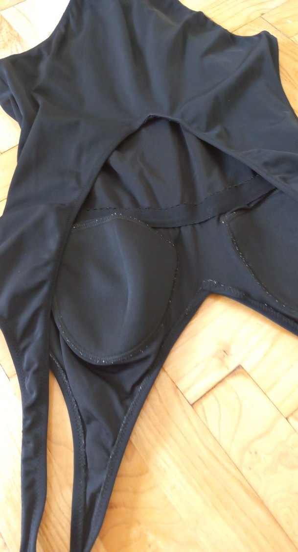 Siyah İnce Askılı Kadın Mayo - Görsel 4