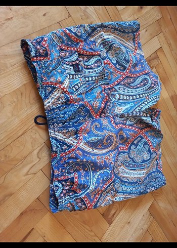 Renkli Bohem Tarzı Kemerli Erkek Şort - Görsel 5