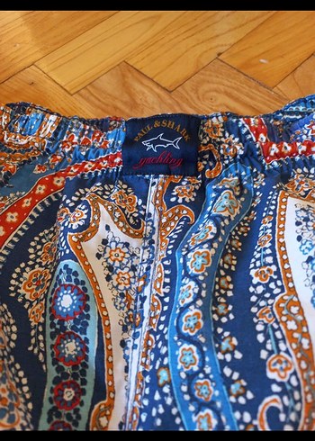 Renkli Bohem Tarzı Kemerli Erkek Şort - Görsel 3