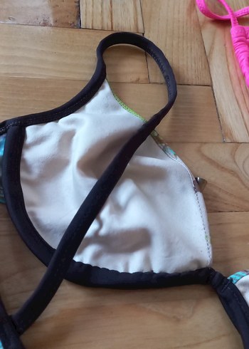 36 Beden çeşitli Renk Pembe Mini Pop Kültür Bikini Üstü