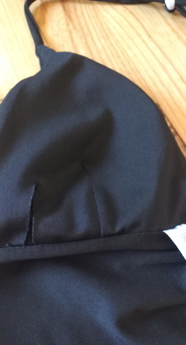 Beyaz Siyah Drapeli Strappy Monokini - Görsel 5