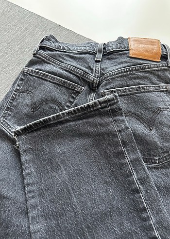 Levis Gri Kadın Denim Kot Pantolon Tokalı
