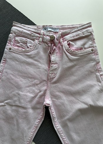 Pembe Regular Fit Midi Kadın Denim Pantolon
