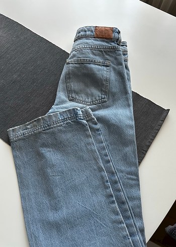 Gri Regular Fit Denim Kadın Pantolon